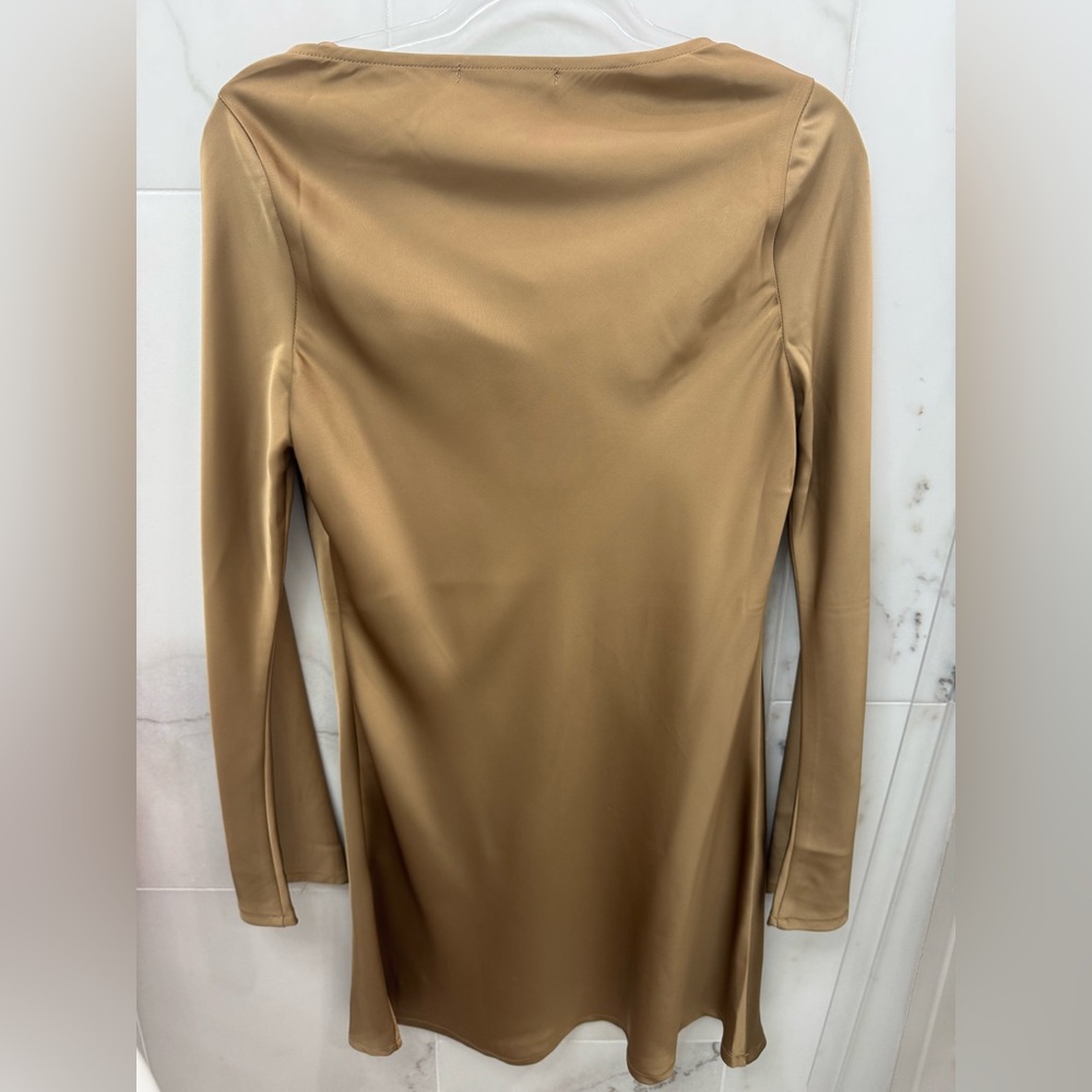 Deluc Gold Mini Dress - Picture 2 of 2